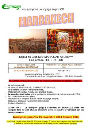 Affiche MARRAKECH
