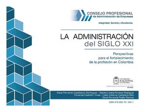 Memorias Libro Administracion Siglo XXI