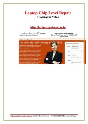 Laptop Chip Level Repair