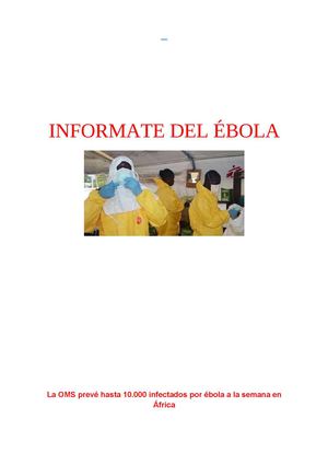 Informate Del Ébola