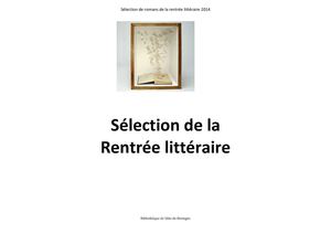Rentrée Littéraire 2014