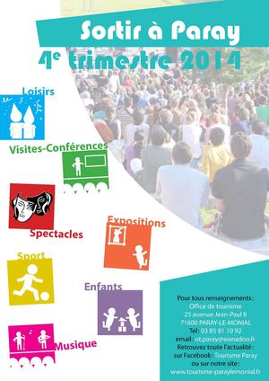 Sortir à Paray octobre-décembre 2014