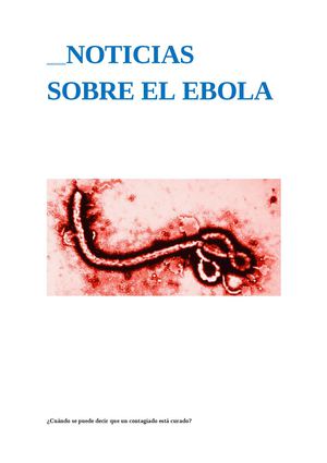 Noticias Sobre El Ebola