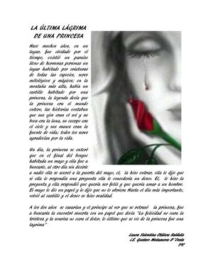 La ÚLtima Lágrima De Una Princesa