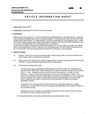 Agfa film - Idealine RPF