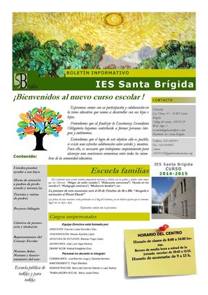 Boletin Escolar IES Santa Brigida 2014-15