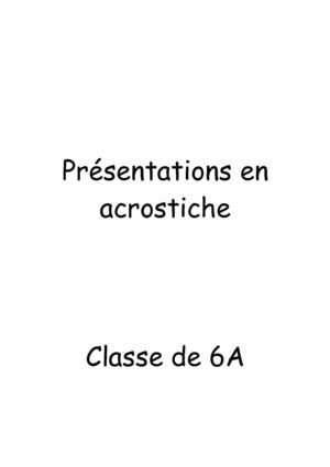 Acrostiches 6a