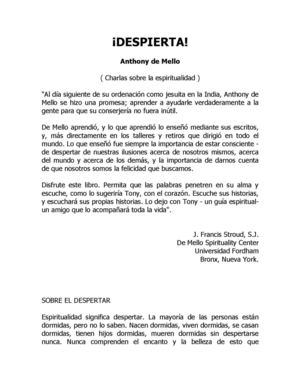 De Mello Antony Despierta