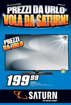 Volantino Saturn dal 16/10 al 22/10/2014