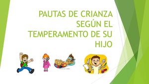 Pautas De Crianza Según El Temperamento