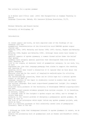 Mc Carthy 10 Criteria For Spoken Grammar[1]