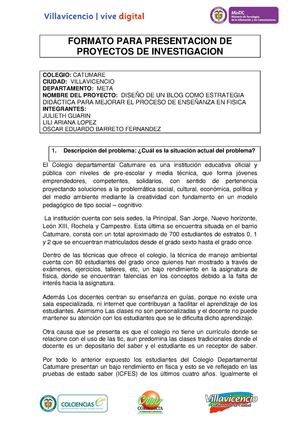 Formato De Presentacion De Proyectos (1)