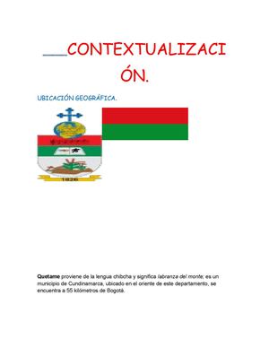 Contextualización de Quetame.