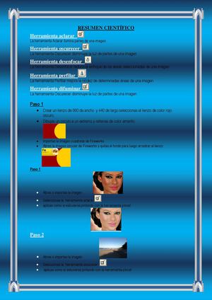 HERRAMIENTA ACLARAR, OSCURECER, PERFILAR, DESENFOCAR, DIFUMINAR