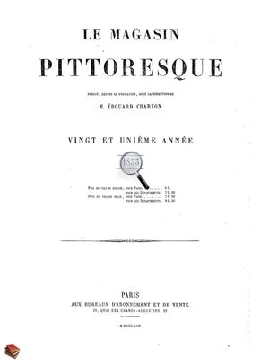 Le Magasin Pittoresque 1853