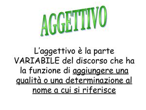 Aggettivo