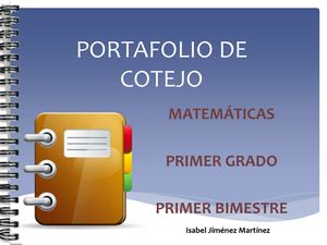 Portafolio De Cotejo