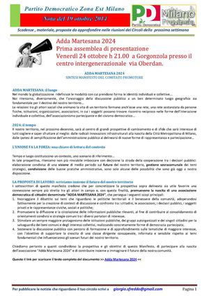 Nw Letter 19 Ottobre 2014