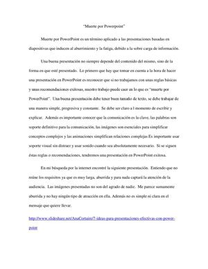 Muerte Por Power Point