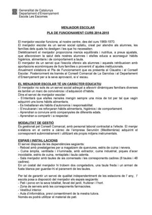 Pla De Funcionament 2014 2015