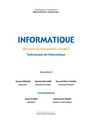 Livre Info 2ime Tech