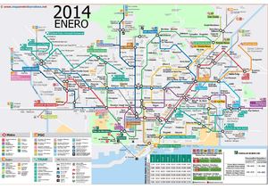 Mapa Metro Barcelona