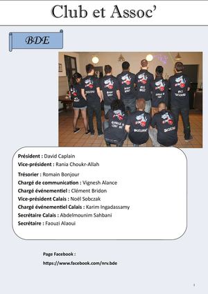 Livret clubs et association 2014-2015