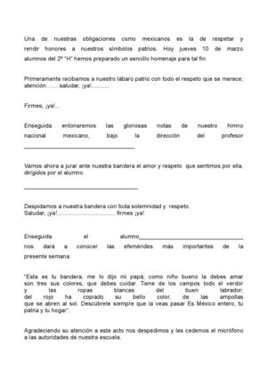 Honores A La Bandera