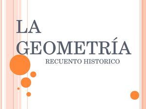 La Geometría
