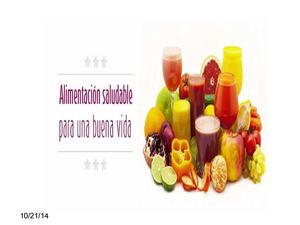 Portada "Alimentación Saludable"