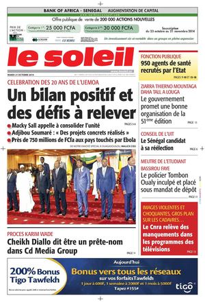 Edition du 21 Octobre 2014