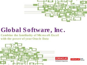 Live Oracle Reporting In Excel