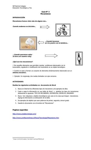 Octavos Guía Nº 2 Mecanismos