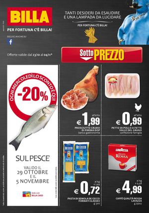 Volantino Billa Dal 23 Ottobre Al 4 Novembre