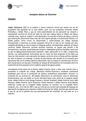Illustrator: Conceptos Básicos