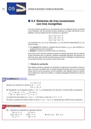 Sistemas De Tres Ecuaciones Lineales Con Tres Incógnitas