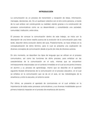 La comunicación en la educación