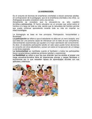 La Andragogía