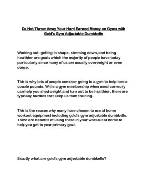 Gold'S Gym Adjustable Dumbbells