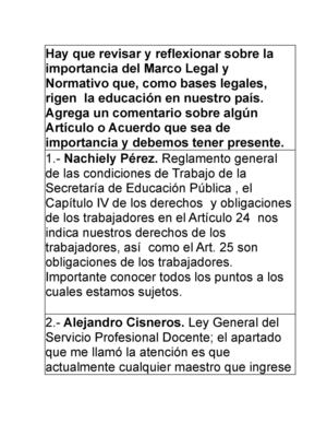 Importancia Del Marco Legal Y Normativo en la Educación