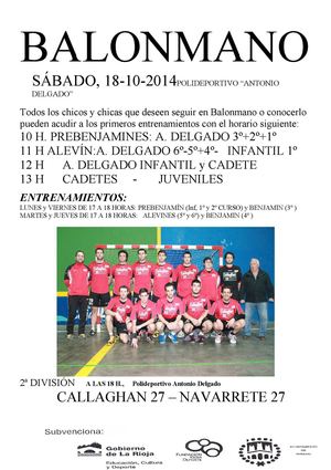 BALONMANO 18 10 2014