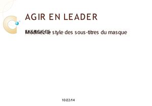 Exercices Motiver et Animer son équipe (Niveau Confirmé)