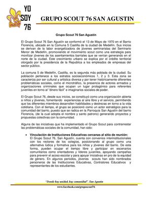 Impacto Social Grupo Scout 76 San Agustin