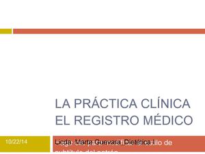 La Práctica Clínica