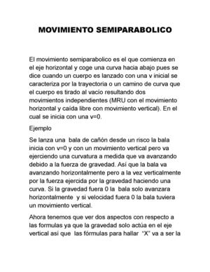 Movimiento Semiparabolico