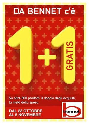 Volantino Bennet Dal 23 Ottobre Al 5 Novembre