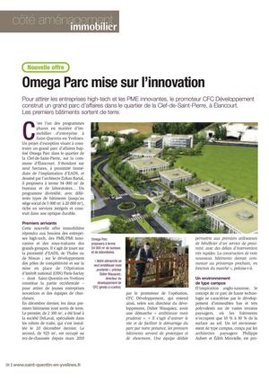 Oméga Parc mise sur l'innovation