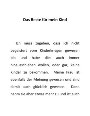 Das Beste Für Mein Kind
