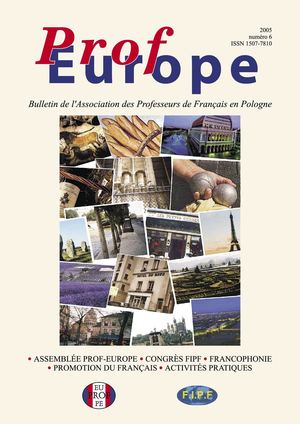 Bulletin Prof Europe No 6, 2005,p 1 103