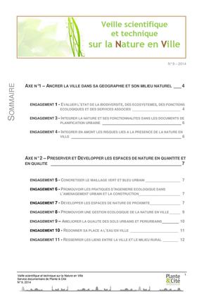 Bulletin De Veille Nature En Ville N 9 2014